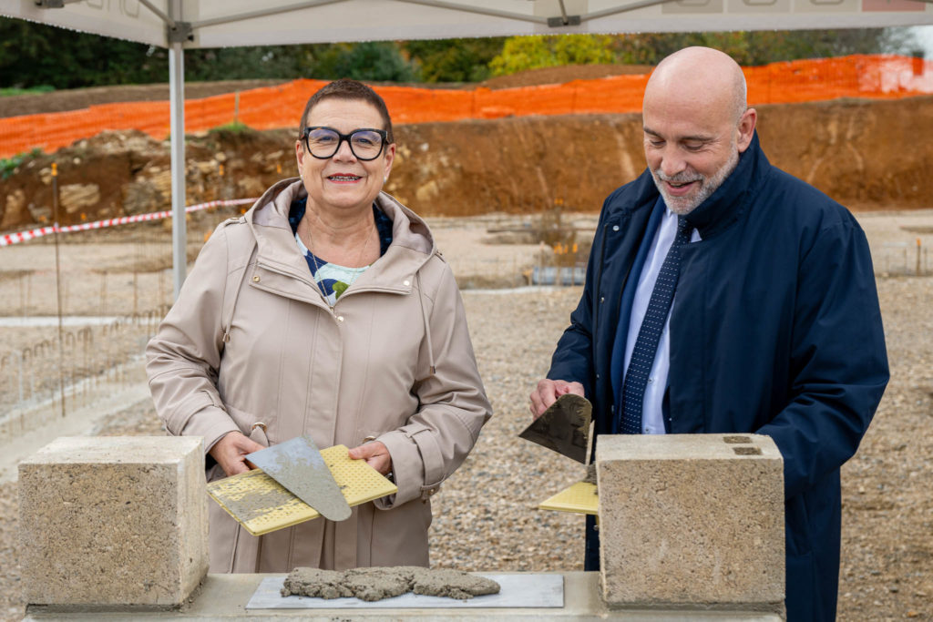 Pose de la première pierre – Résidence autonomie, Saint-Vit — photographie institutionnelle FLORSKA, image 4