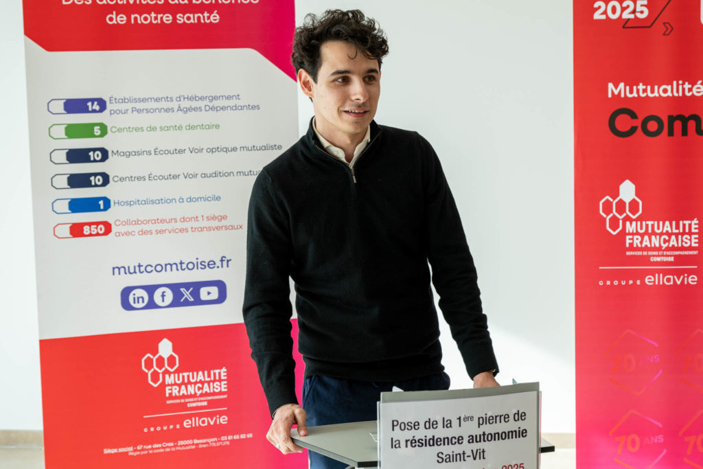 Pose de la première pierre – Résidence autonomie, Saint-Vit — photographie institutionnelle FLORSKA, image 11
