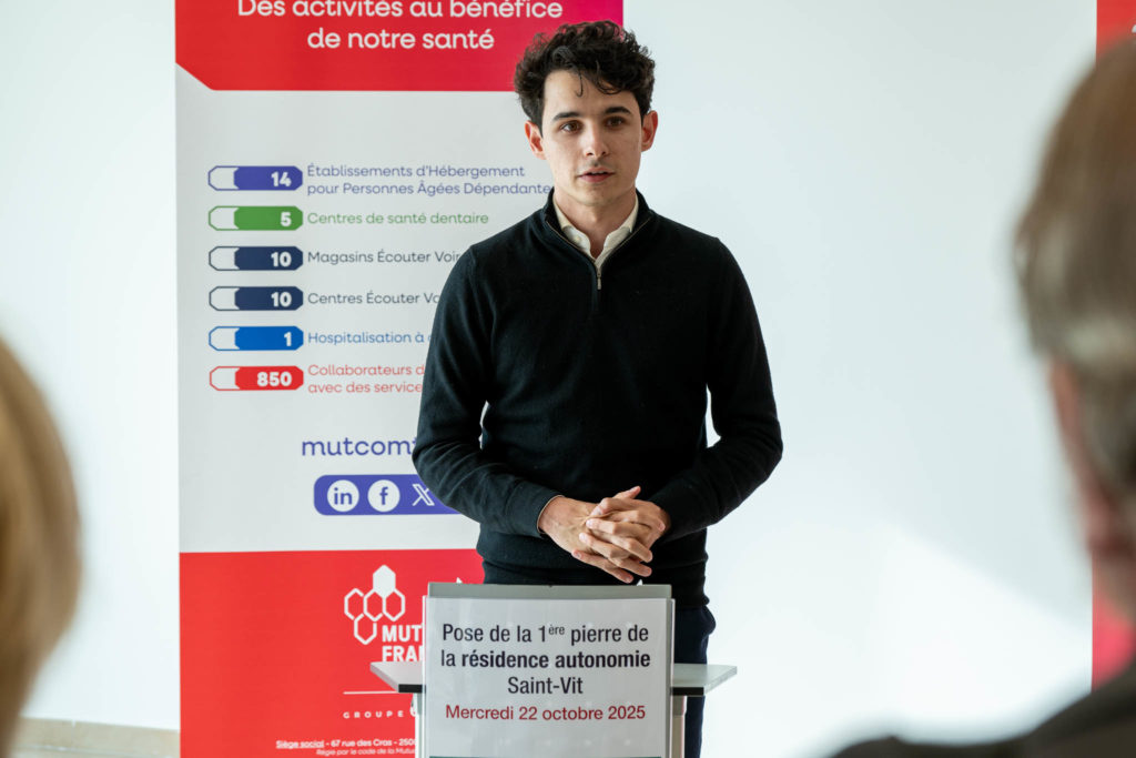 Pose de la première pierre – Résidence autonomie, Saint-Vit — photographie institutionnelle FLORSKA, image 7