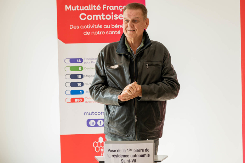 Pose de la première pierre – Résidence autonomie, Saint-Vit — photographie institutionnelle FLORSKA, image 24