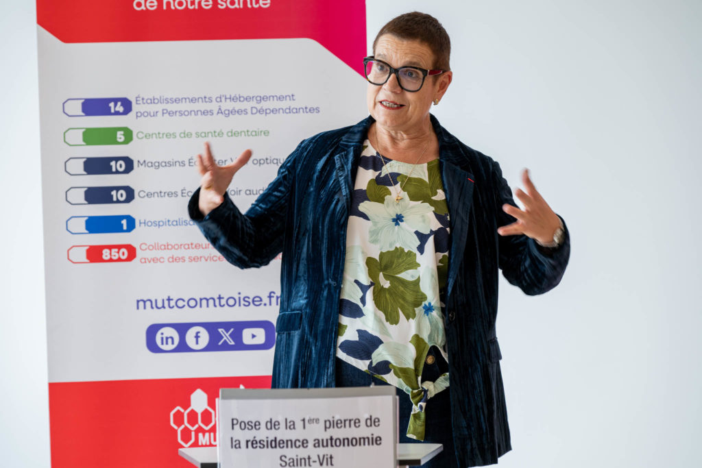 Pose de la première pierre – Résidence autonomie, Saint-Vit — photographie institutionnelle FLORSKA, image 1