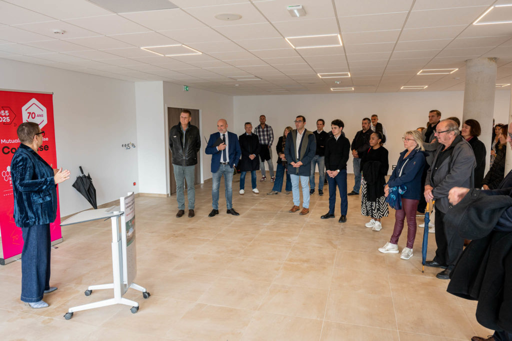 Pose de la première pierre – Résidence autonomie, Saint-Vit — photographie institutionnelle FLORSKA, image 23