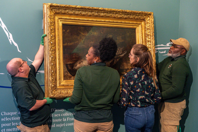 Photo Accrochage « La Truite » au Musée Courbet – Ornans