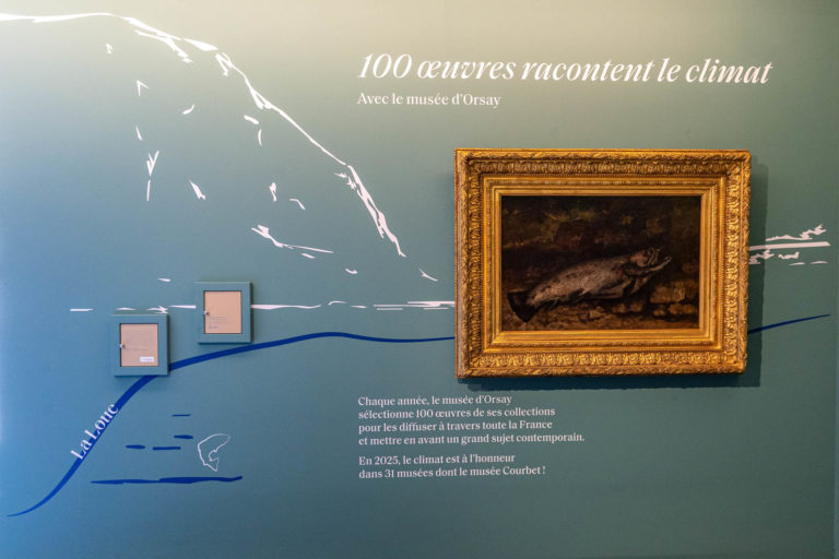 Photo Accrochage « La Truite » au Musée Courbet – Ornans