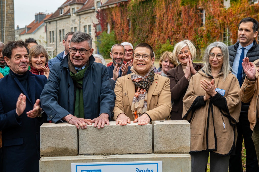 Pose de la première pierre – Besançon — photographie institutionnelle FLORSKA, image 2