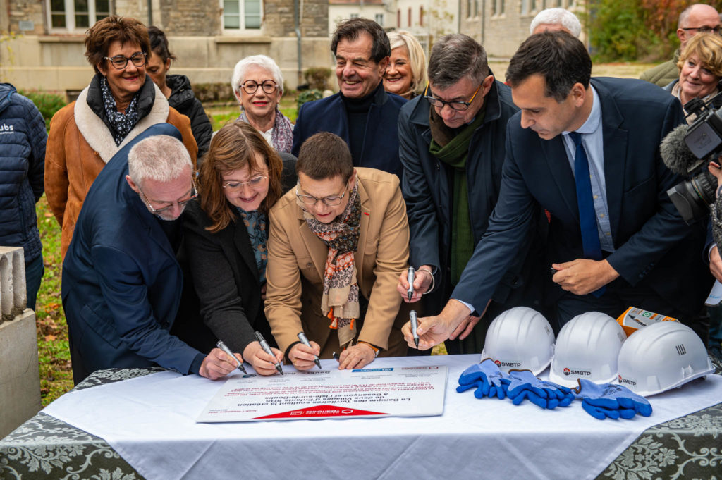 Pose de la première pierre – Besançon — photographie institutionnelle FLORSKA, image 31