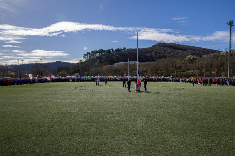 Photo Finale du cross nationale des pompiers 2025