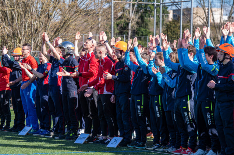 Photo Finale du cross nationale des pompiers 2025