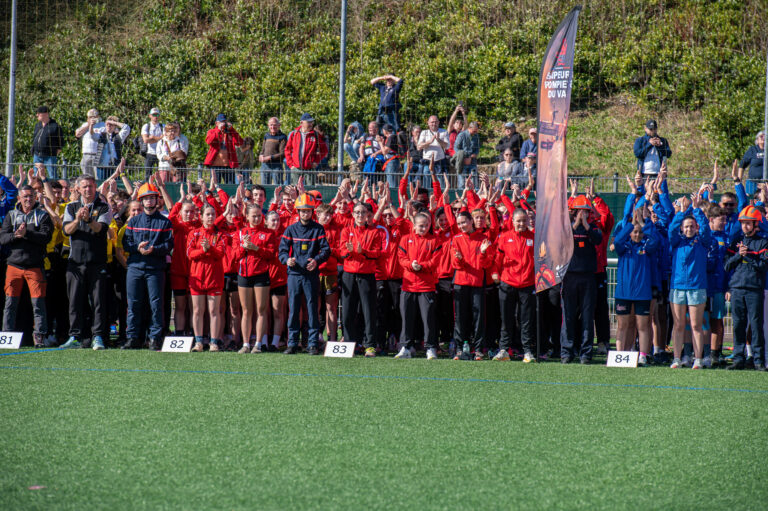 Photo Finale du cross nationale des pompiers 2025