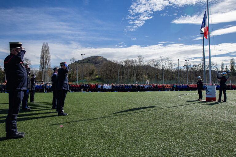 Photo Finale du cross nationale des pompiers 2025