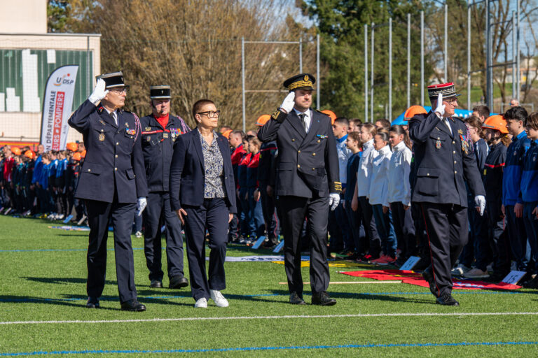 Photo Finale du cross nationale des pompiers 2025
