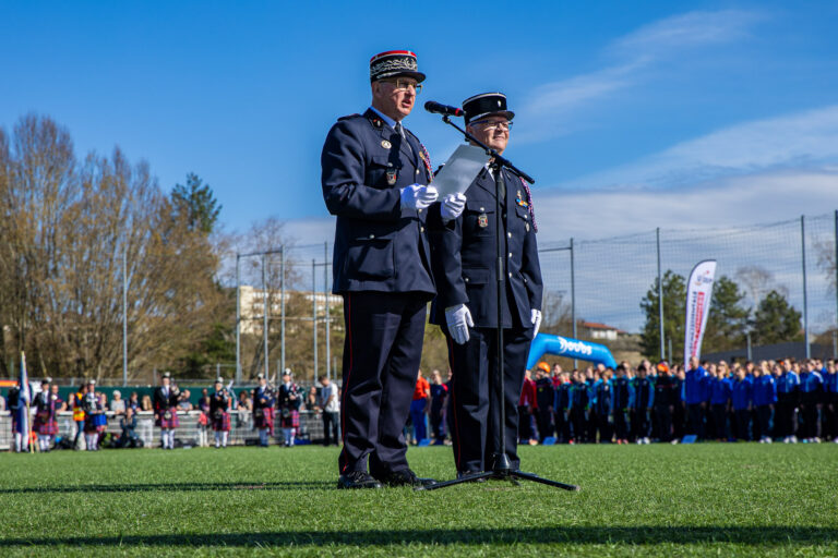 Photo Finale du cross nationale des pompiers 2025