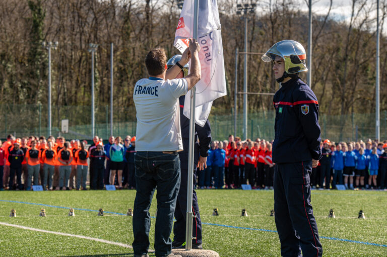 Photo Finale du cross nationale des pompiers 2025