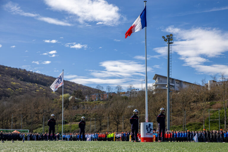Photo Finale du cross nationale des pompiers 2025
