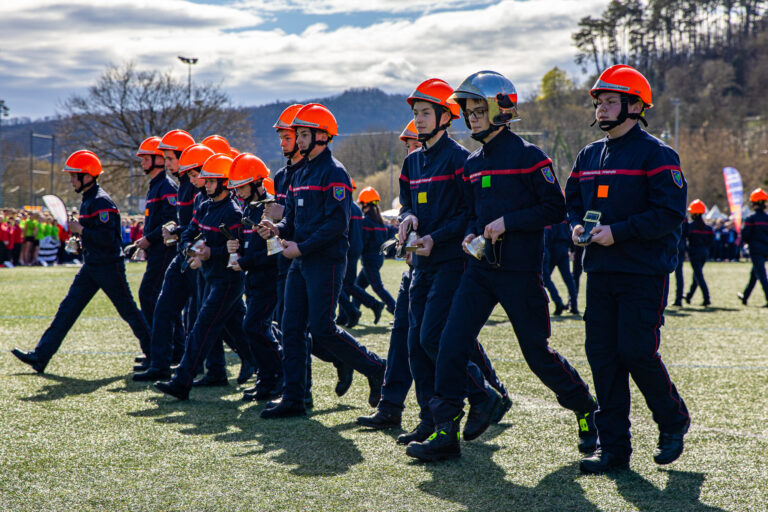 Photo Finale du cross nationale des pompiers 2025
