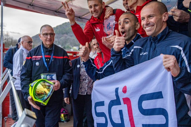 Photo Finale du cross nationale des pompiers 2025