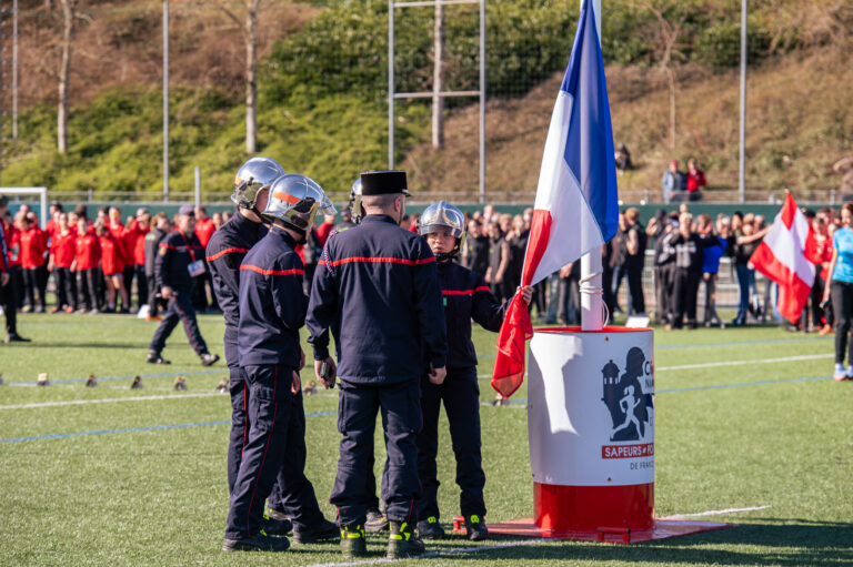 Photo Finale du cross nationale des pompiers 2025