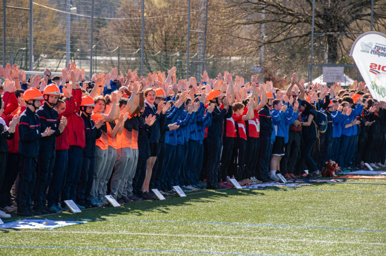 Photo Finale du cross nationale des pompiers 2025