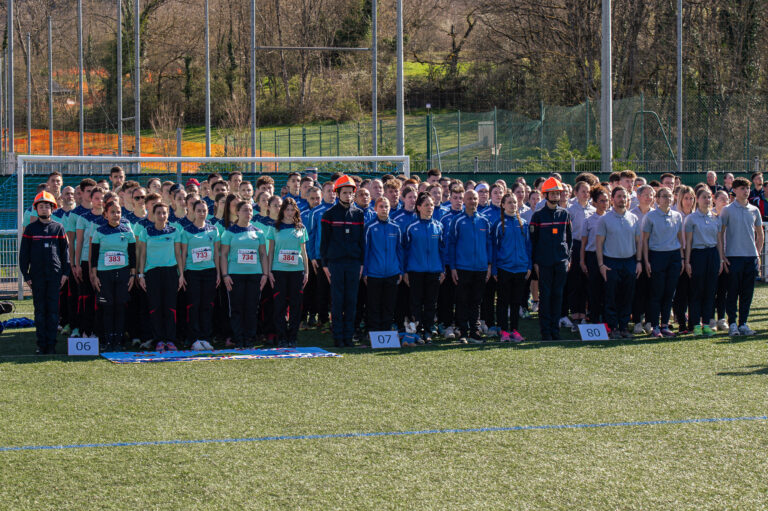 Photo Finale du cross nationale des pompiers 2025