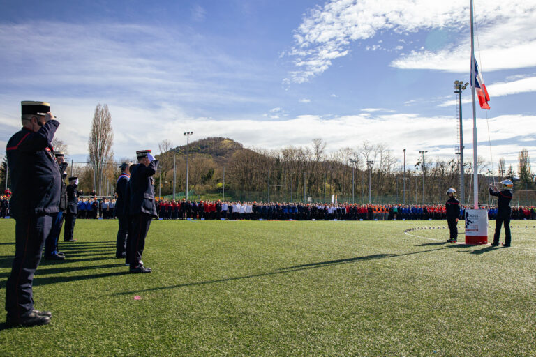 Photo Finale du cross nationale des pompiers 2025