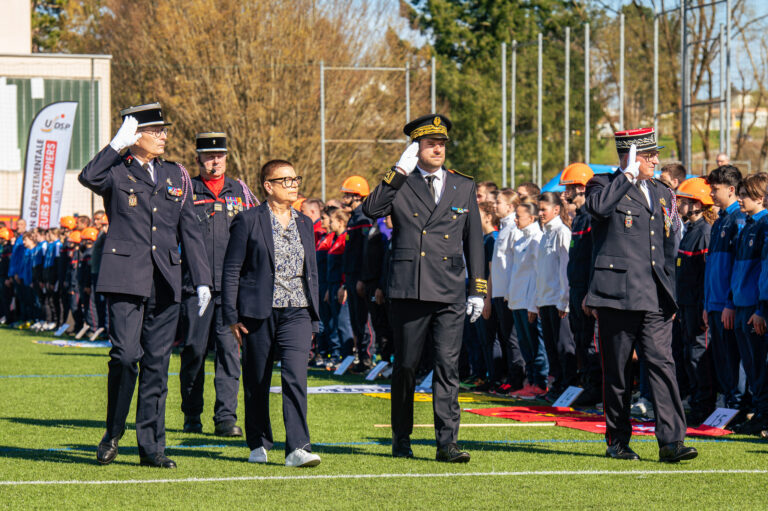 Photo Finale du cross nationale des pompiers 2025