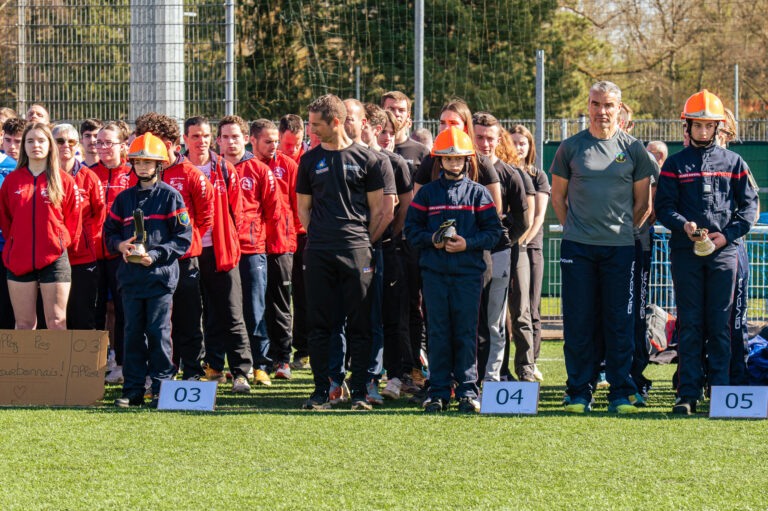 Photo Finale du cross nationale des pompiers 2025