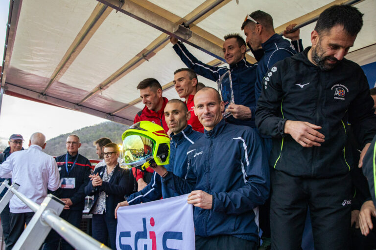 Photo Finale du cross nationale des pompiers 2025